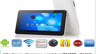 DHL Free Shipping Quad Core Cheap Tablet PC 9 inch A33 Android 4.4 Dual Camera 8GB Tablet 9 Capactive Screen With 6Colors-in Tablet PCs from Computer