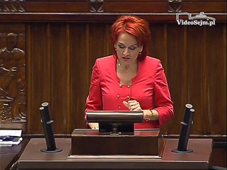 Poseł Bernadeta Krynicka - Wystąpienie z dnia 29 grudnia 2015 roku.