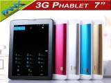 7 inch Cheapest 3G Phablet HD 1024x600 GSM/WCDMA MTK6572 Dual Core Dual SIM Dual Cameras AGPS Android 4.2 Phone Calling Tablet-in Tablet PCs from Computer