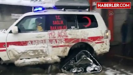 Ateşlenen Çocuğa Paletli Ambulansla Ulaşıldı