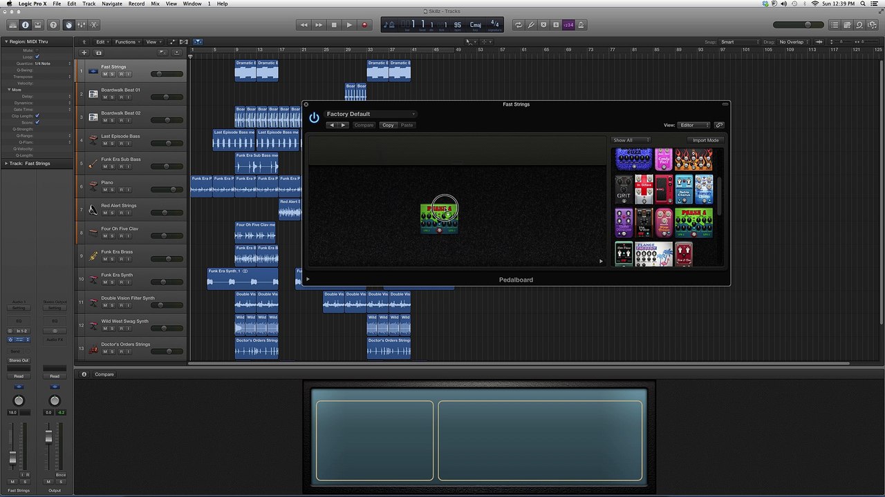 Phaze 2 Pedal Board In Logic Pro (20:35)