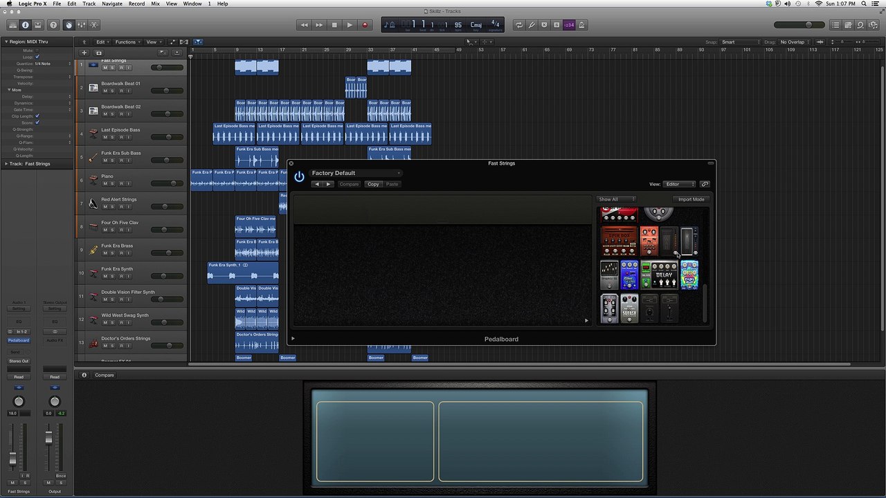 Classic Wah Pedal Board In Logic Pro (28:35)