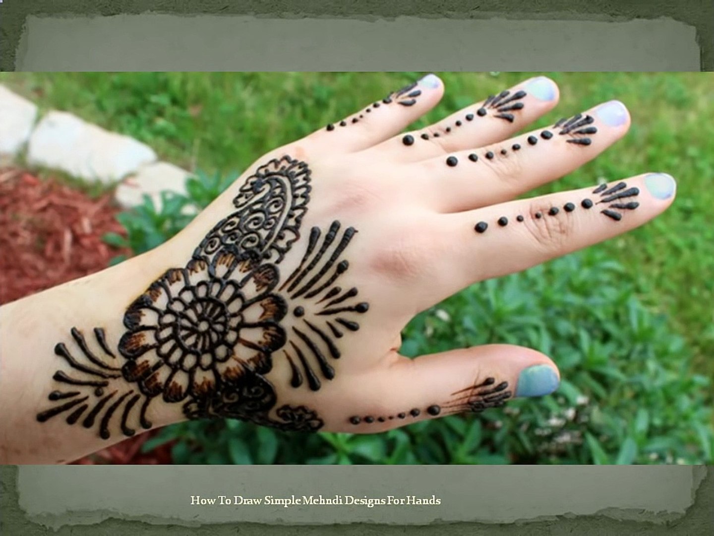 simple henna designs for palms