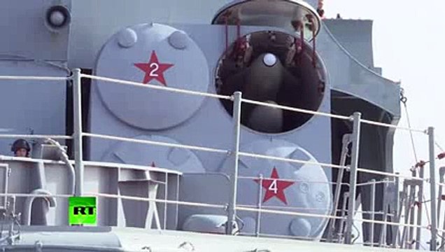 RAW Russian warships sail off Syrian Mediterranean coast 2016
