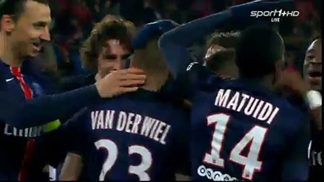 Gregory van der Wiel Goal 3:0 / Paris Saint Germain vs SCO Angers 23.01.20165 HD