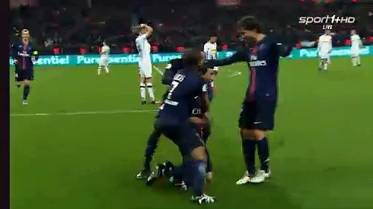 Angel Di Maria Super Goal 4:1 / Paris Saint Germain vs SCO Angers 23.01.20165 HD
