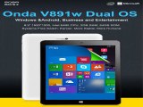 8.9 INCH TABLET PC Onda V891W Dual OS 2GB 64GB IPS I ntel Z3735 Win8.1 Android 4.4 Quad Core 1.83GHz-in Tablet PCs from Computer