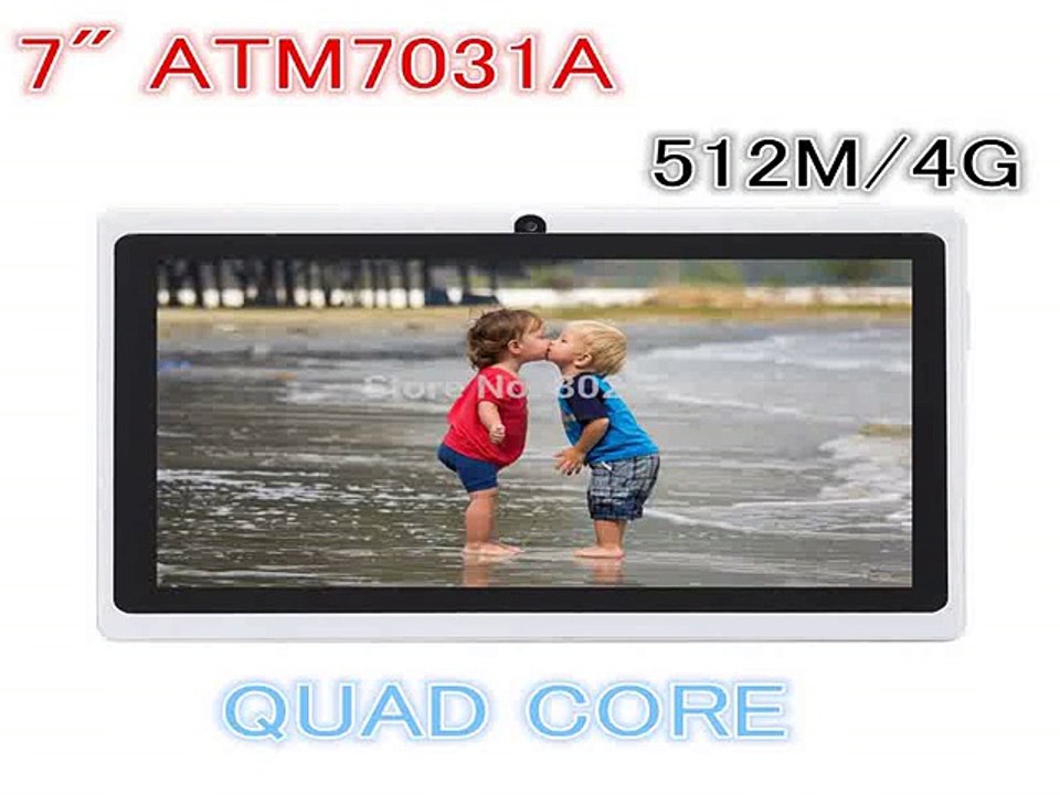Promotion!Big discount!7 inch ATM7031A Quad Core Tablet PC Android 4.1 512MB RAM 4GB ROM Bluetooth WIFI  HOT SELL! free shipping-in Tablet PCs from Computer