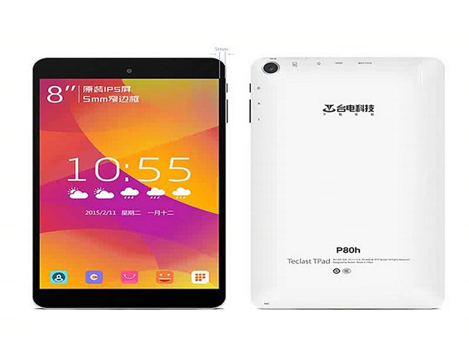 Original 8.0 inch IPS P+G 1280*800 Teclast P80H MTK8163 64bit A53 Quad Core 1GB/8GB Android 5.1 Tablet PC GPS OTG Multi Language-in Tablet PCs from Computer