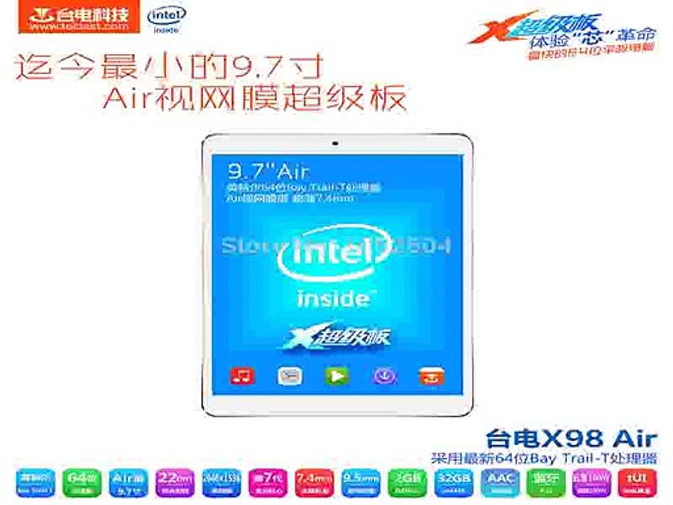 New Arrived Teclast X98 Air Intel Quad Core tablet pc 64 bit 9.7Retina IPS 2048x1536 Android 4.2/Windows 8.1 2G+32G 2.0MP+5.0MP-in Tablet PCs from Computer