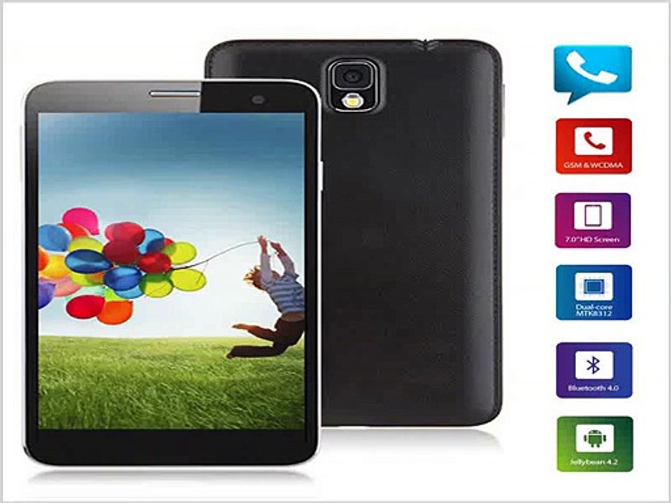 3G Tablet PC Dual sim 7 inch Phone call  Dual Core MTK8312 WCDMA GPS Bluetooth +Flashlight SALE-in Tablet PCs from Computer