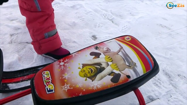 ✔ Беби Борн и Ярослава — зимняя прогулка на санях - Doll Baby Born with Yaroslava sleigh rides ✔