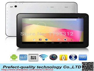 Newest 10 inch Octa  Core Android 4.4 OS with  Dual Camera Bluetooth WIFI  HDMI Android Tablet-in Tablet PCs from Computer