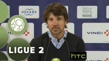 Conférence de presse Paris FC - FC Sochaux-Montbéliard (0-0) : Jean-Luc VASSEUR (PFC) - Albert CARTIER (FCSM) - 2015/2016