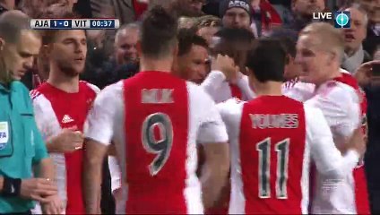 Riechedly Bazoer Goal HD - Ajax 1-0 Vitesse - 23-01-2016