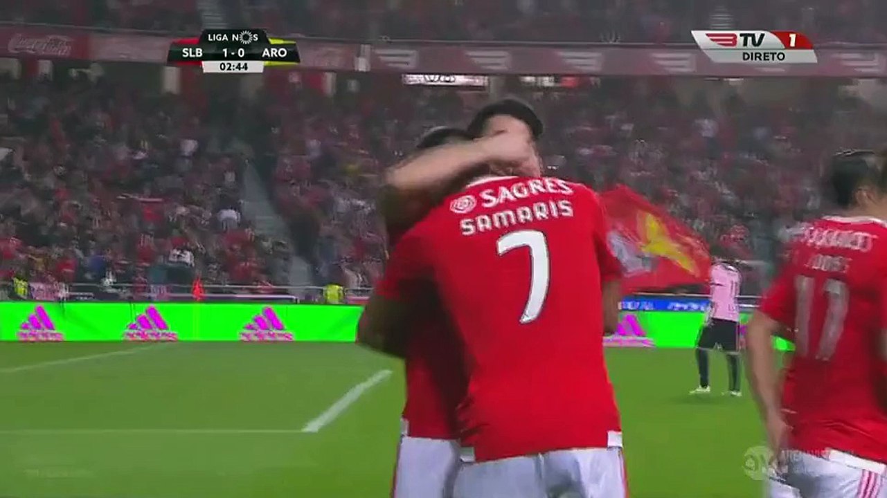 1-0 Pizzi Goal Portugal  Primeira Liga - 23.01.2016, SL Benfica 1-0 FC Arouca