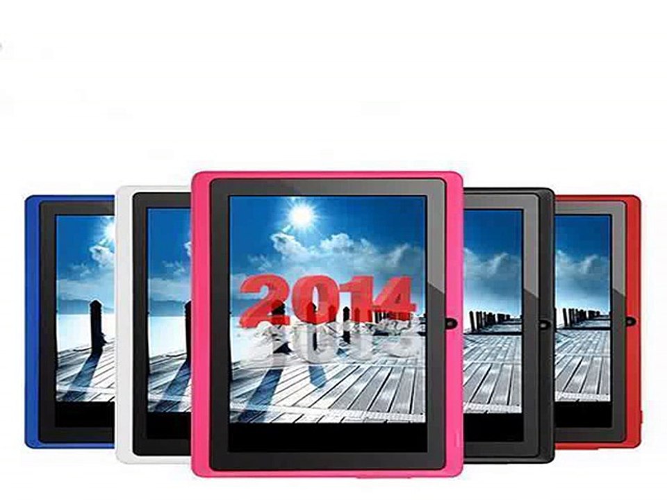 7 Inch Allwinner Q88 A33 Tablet PC Quad core 512MB 4GB Android 4.4 800x480 Touch Screen WIFI OTG Bluetooth External 3G-in Tablet PCs from Computer