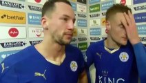 Leicester 3-0 Stoke - Jamie Vardy  Danny Drinkwater Post Match Interview