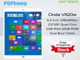 F Original ONDA V820w 8 inch dual os tablet pc windows 8.1 android 4.4 3735F Quad Core 1.83GHz 2GB ram 16GB rom-in Tablet PCs from Computer