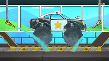 Police Monster Truck Car Wash | Car Wash Game