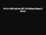 (PDF Download) Pro C# 2005 and the .NET 2.0 Platform (Expert's Voice) Read Online