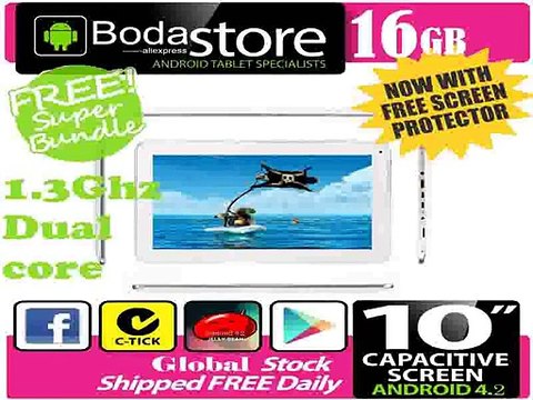 10.2 inch 16GB Boda GOOGLE ANDROID Jelly Bean 4.2 TABLET PC CAPACITIVE SCREEN E READER PAD TAB Bundle 8G TF CARD-in Tablet PCs from Computer