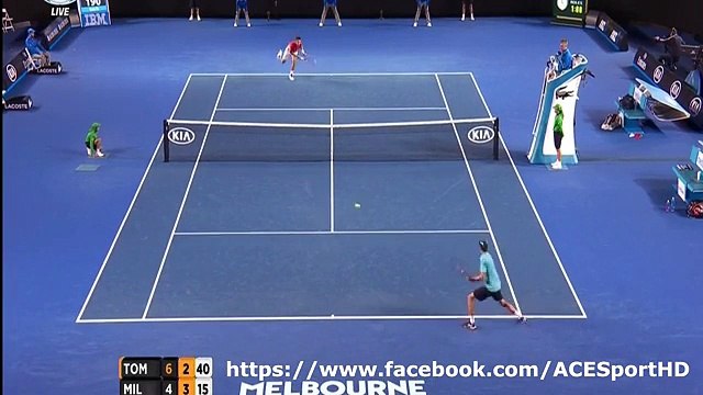 Bernard Tomic vs John Millman AO 2016 tennis highlights HD720p50 by ACE
