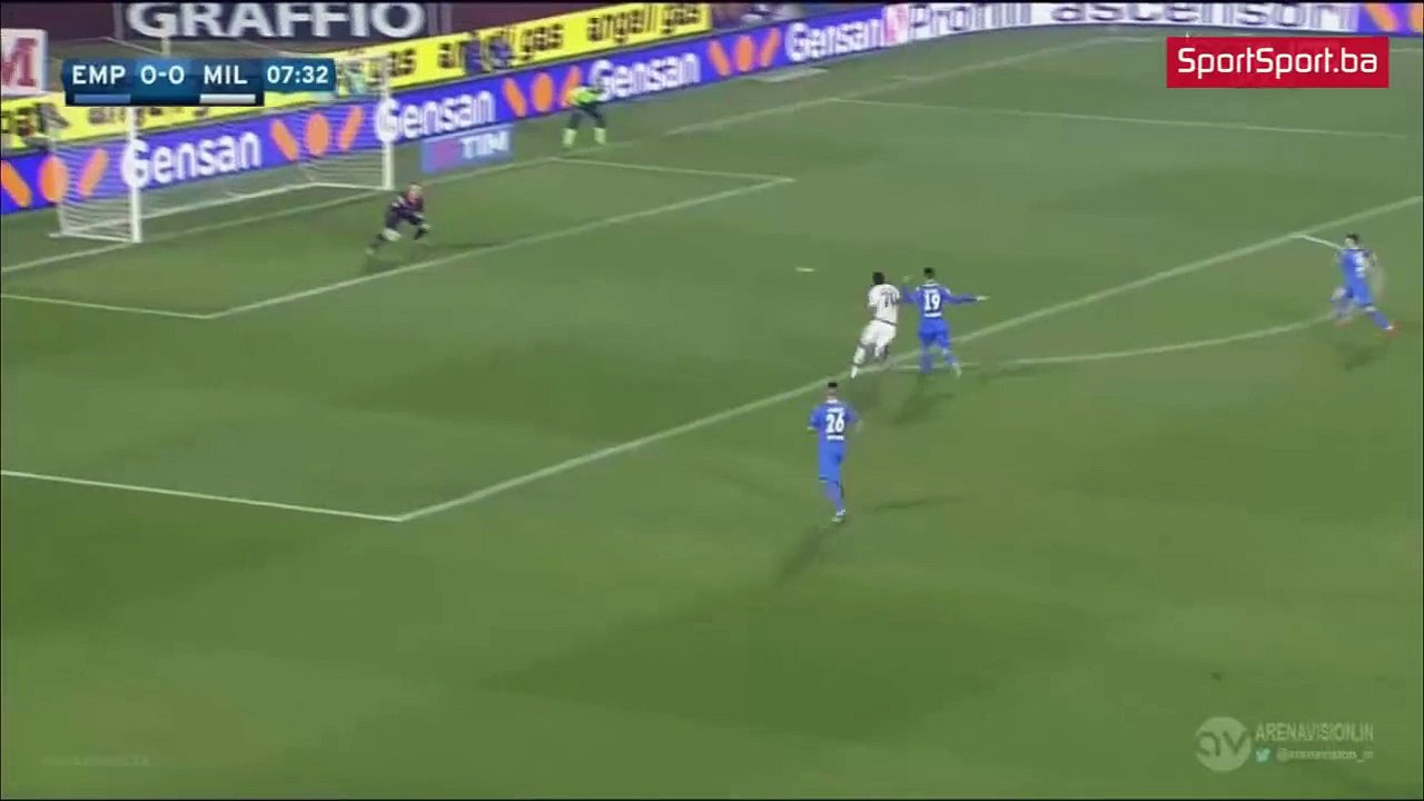 Milan golom iz ofsajda dosao do vodstva protiv Empolija