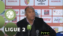 Conférence de presse RC Lens - Dijon FCO (1-1) : Antoine  KOMBOUARE (RCL) - Olivier DALL'OGLIO (DFCO) - 2015/2016