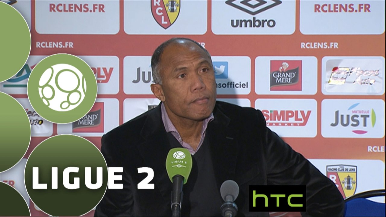Conférence de presse RC Lens - Dijon FCO (1-1) : Antoine  KOMBOUARE (RCL) - Olivier DALL'OGLIO (DFCO) - 2015/2016