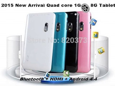 2015 CHEAP 7 inch tablet pc Quad core 1G RAM 8G ROM tablet android 4.4 Dual camera WiFi HDMI OTG Bluetooth Bulit in flashlight -in Tablet PCs from Computer