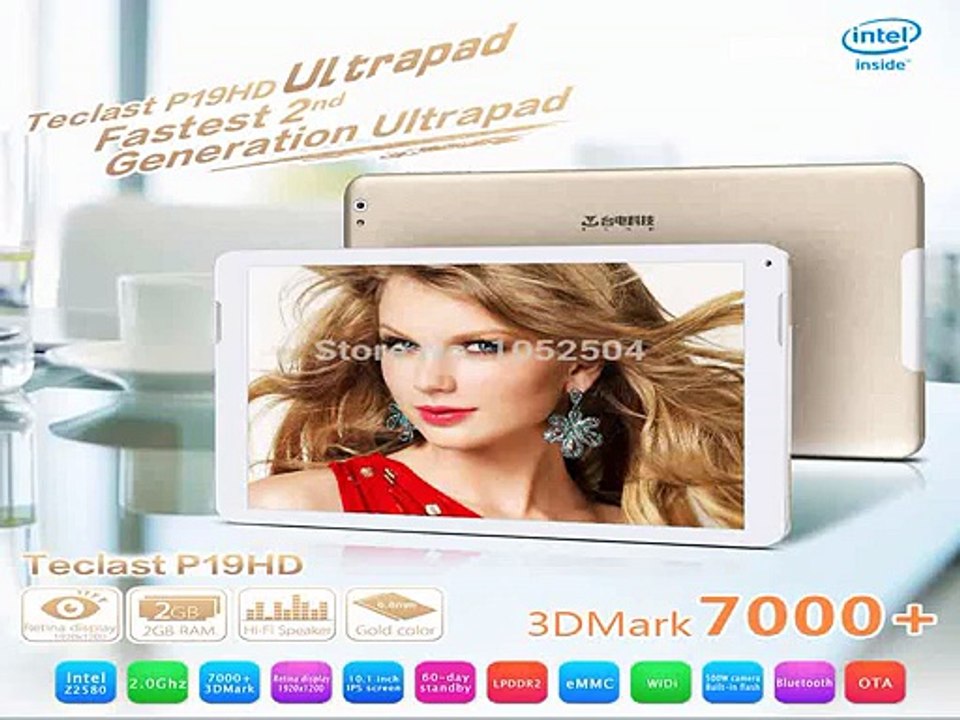 Original Teclast P19HD Intel Z2580 10.1 inch Android Tablet PC 2.0GHz Dual Core IPS 1920*1200 2GB/16GB 2.0MP+5.0MP Tablet PC-in Tablet PCs from Computer