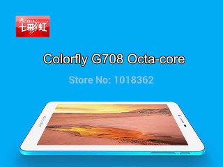 free shipping colorful g708 octa core 1g 8g 1280*800 android 4.4   bluetooth gps  3g phone tablet-in Tablet PCs from Computer