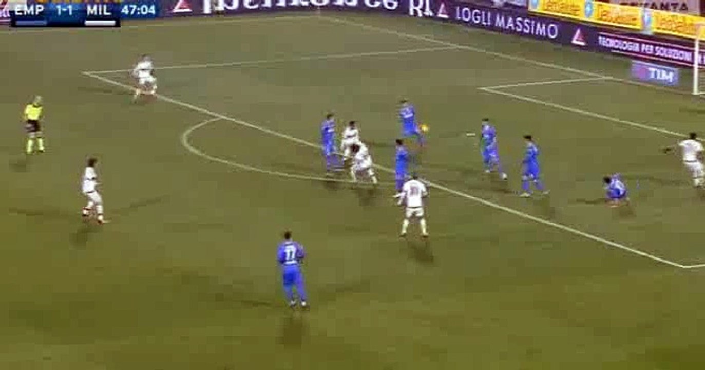Giacomo Bonaventura Goal - Empoli 1 - 2 AC Milan - 23-01-2016 SERIA A