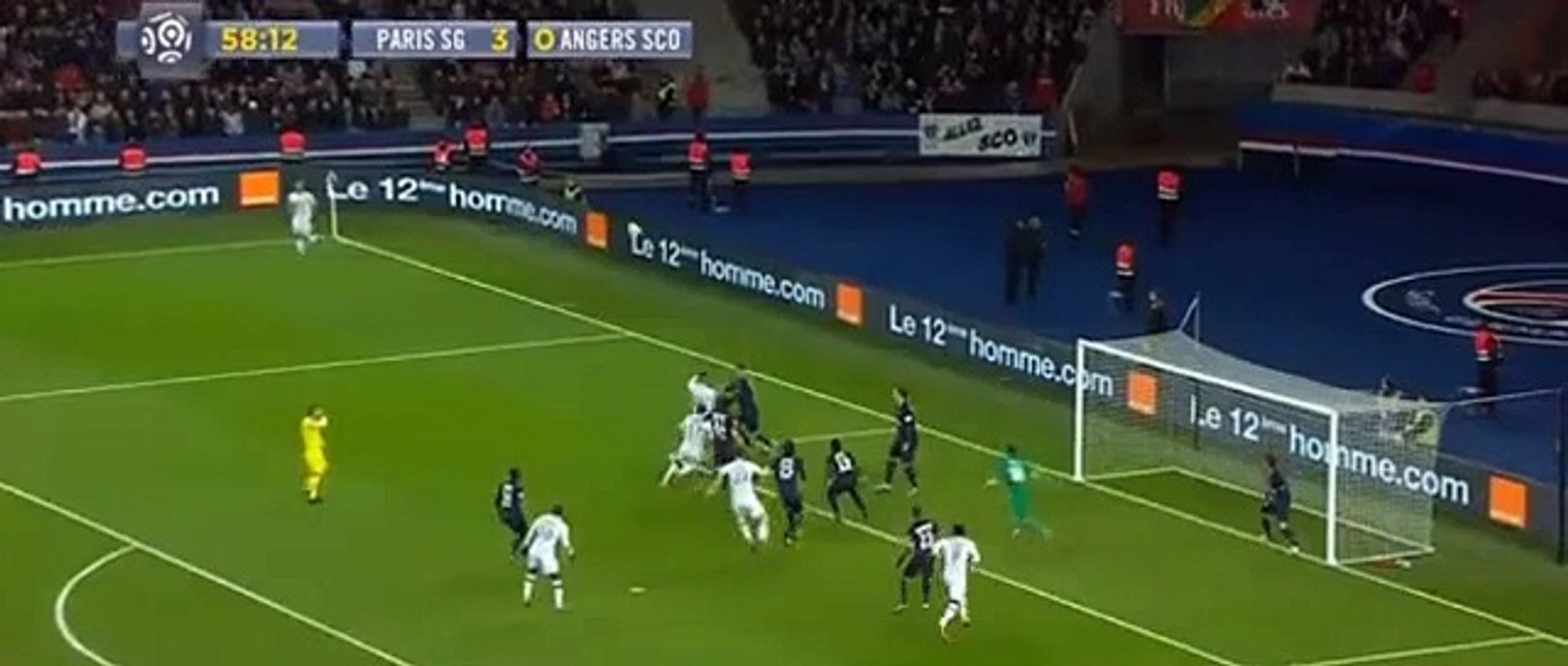 Goal Pierrick Capelle | PSG 3-1 Angers  | 23/01/2016