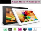 free shipping 7 inch Ainol Novo 7 Rainbow Android 4.2 Tablet PC AllWinner A13 1.2GHz 512ROM 8GB Capacitive Camera WIFI 2160P-in Tablet PCs from Computer