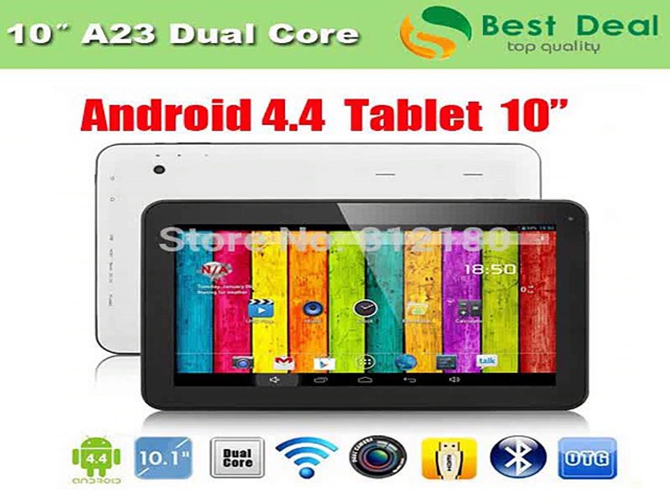 2014 Best Selling 10 inch Tablet PC Allwinner A23 Dual Core Cheap Tablet 10.1 1024*600 Capacitive Screen Bluetooth 1GB/8GB-in Tablet PCs from Computer