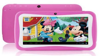 Kids Birthday Gift 7 inch Kids Games Tablet Children Tablet PC RK3026 Dual Core PAD Android 4.4 MID Child Educational Games Tab-in Tablet PCs from Computer