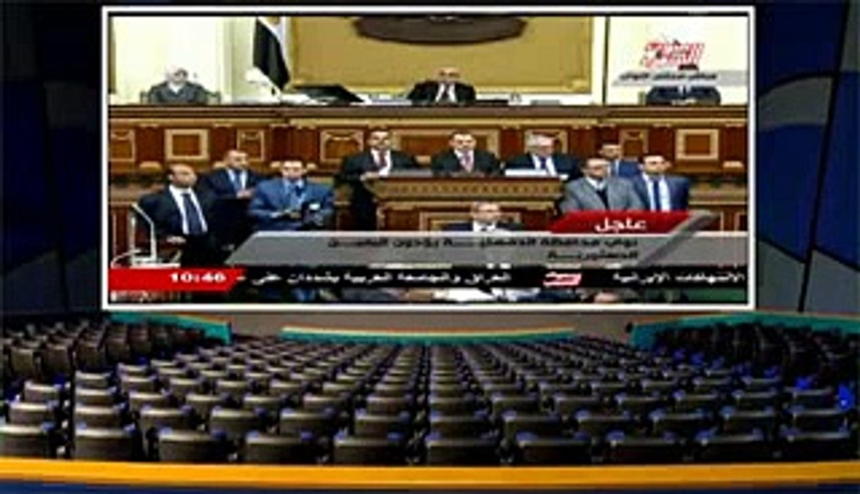 توفيق عكاشة يؤدي اليمين الدستورية فى اولى جلسات مجلس البواب