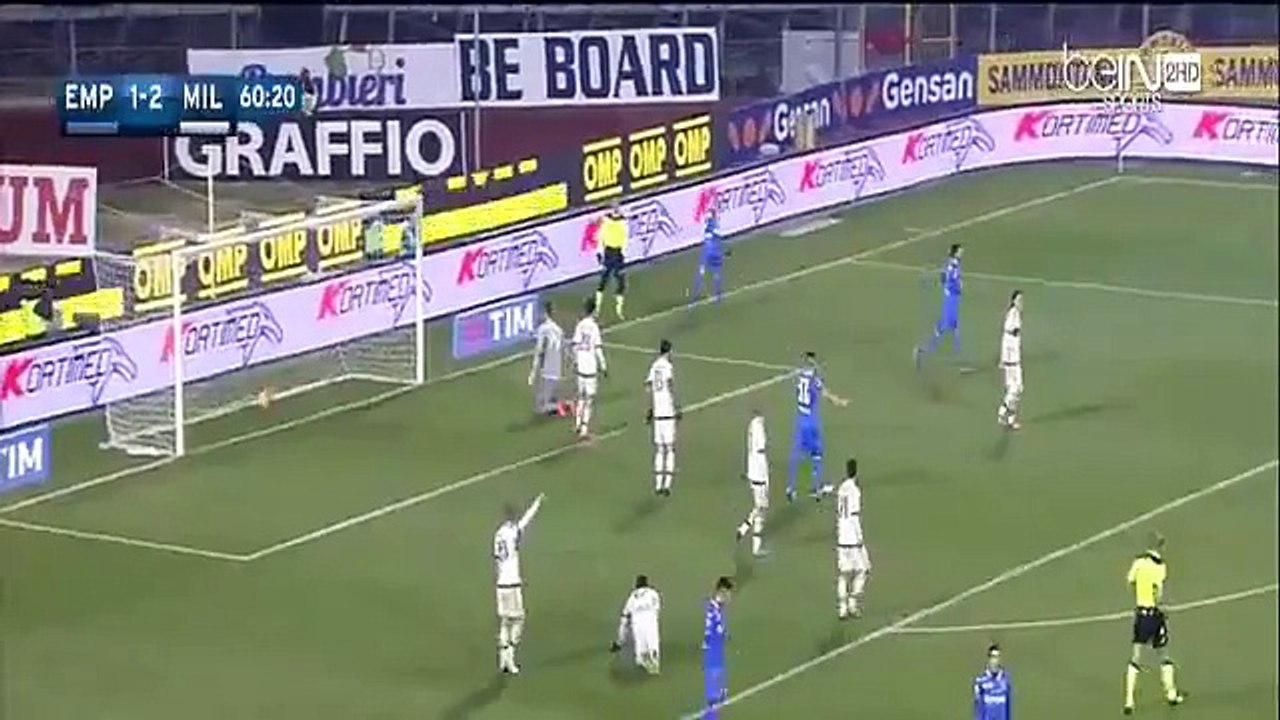 Empoli - AC Milan 2-2    Massimo Maccarone Goal    23-01-16 (Serie A)