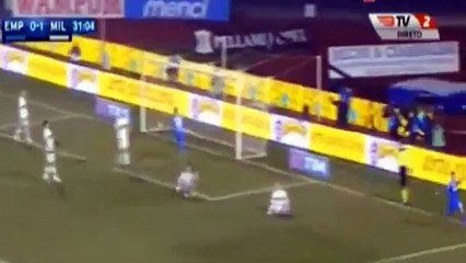 Empoli - AC Milan 1-1    Piotr Zielinski Goal    23-01-16 (Serie A)