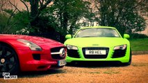 Car Battle: Audi R8 vs Mercedes SLS AMG