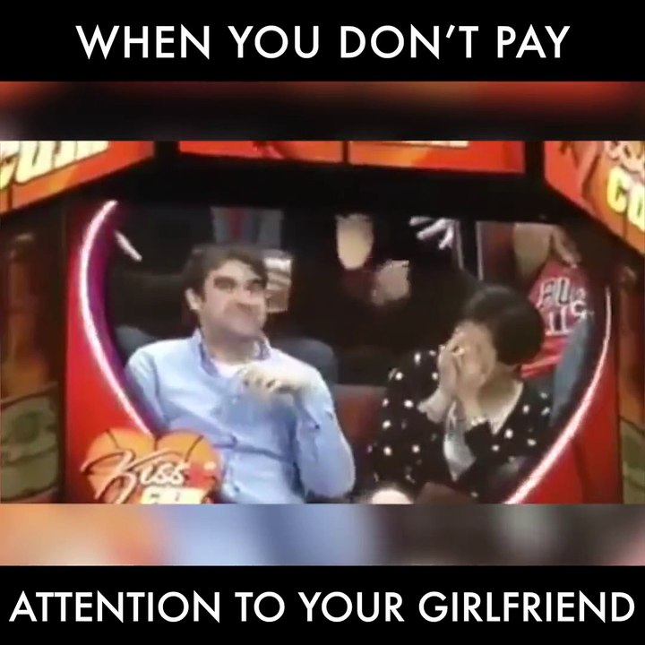 When you don't pay attention to your girlfriend  KISS CAM