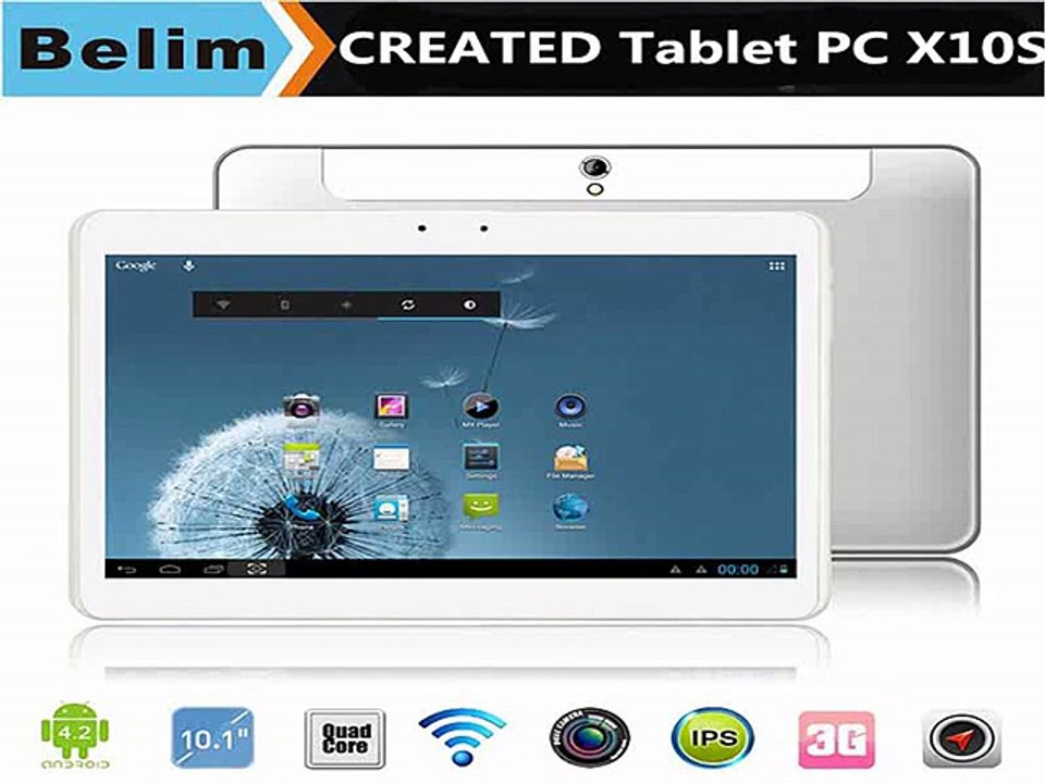 IN STOCK! CREATED X10S 10.1 IPS Screen 1GB 16GB 1280*800 Android4.2 Quad Core Tablet Pc 7200mAh Dual Cameras/WiFi/Bluetooth-in Tablet PCs from Computer