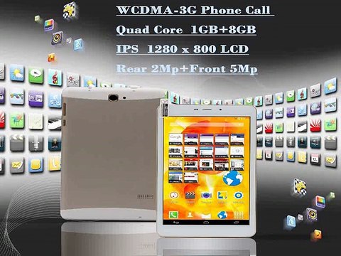 7 Inch Quad Core Android WiFi Bluetooth Tablets Pc IPS LCD 3G Phone Call 1G 8G Android Tablet MiNi pad Phone 5Mp Camera-in Tablet PCs from Computer