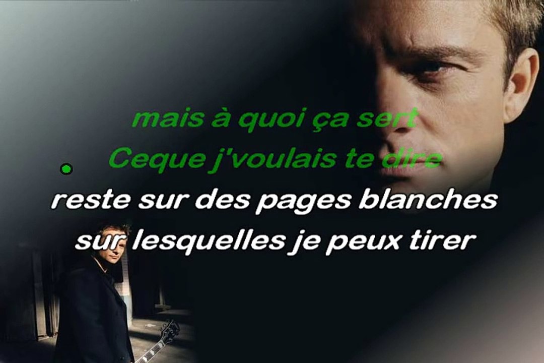 David Hallyday Tu ne m'a pas laisse le temps karaoké Joseph BULLA