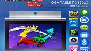 Original Lenovo YOGA Tablet 2 PC Phone 830LC 4G LTE 8 1920 x1200 IPS Full HD Intel Atom Z3745 2GB+16GB Android 4.4 1.6MP+8.0MP-in Tablet PCs from Computer