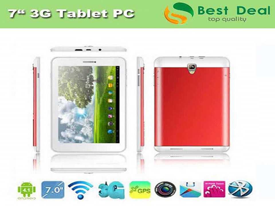 7 inch MTK8312 phone call tablet 3g Dual Core CPU 512MB/4GB Dual SIM Dual Camera GPS Bluetooth FM radio-in Tablet PCs from Computer