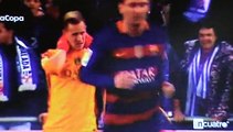 تدخل خطير على حارس مرمى برشلونة تير شتيغن من لاعب اسبانيول