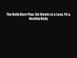 [PDF Download] The Belly Burn Plan: Six Weeks to a Lean Fit & Healthy Body [Read] Online